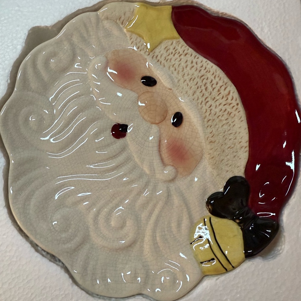 Santa Claus Ceramic Plate